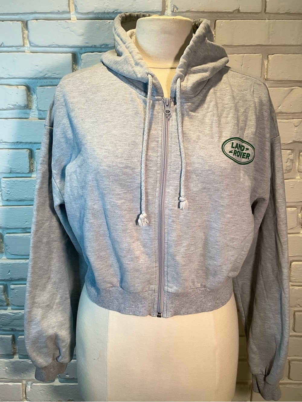 Cropped LAND ROVER hoodie zip up M
